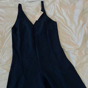 NWT Uniqlo Linen Blend Jumpsuit - S - Navy Blue